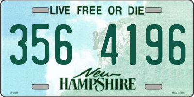 NH license plate 3564196