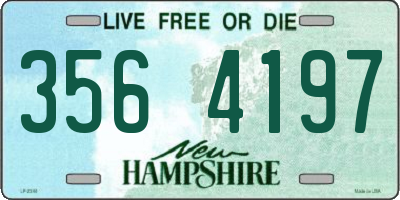 NH license plate 3564197