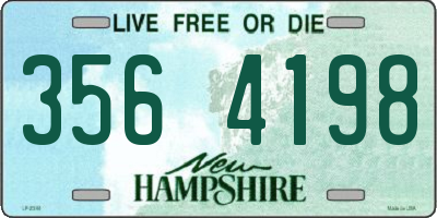 NH license plate 3564198
