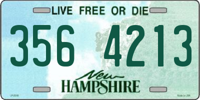 NH license plate 3564213