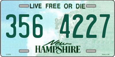 NH license plate 3564227