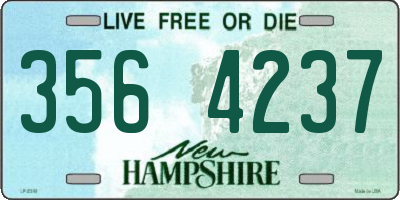 NH license plate 3564237