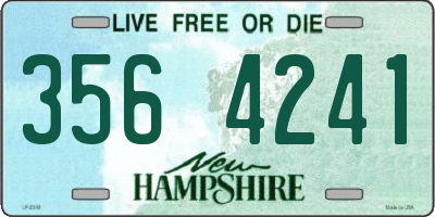 NH license plate 3564241