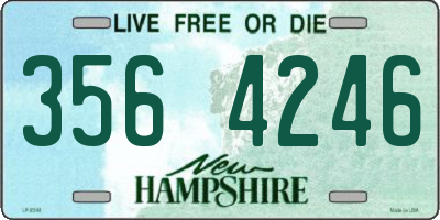 NH license plate 3564246