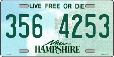 NH license plate 3564253