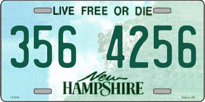 NH license plate 3564256
