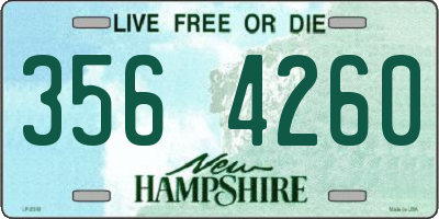 NH license plate 3564260