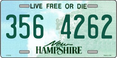 NH license plate 3564262