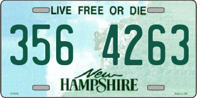 NH license plate 3564263