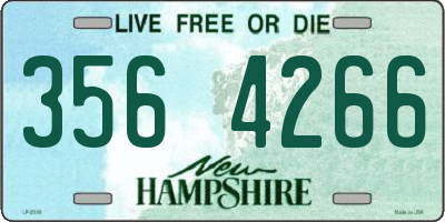 NH license plate 3564266