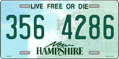 NH license plate 3564286