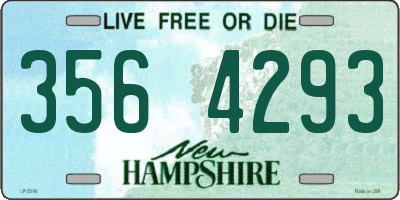 NH license plate 3564293