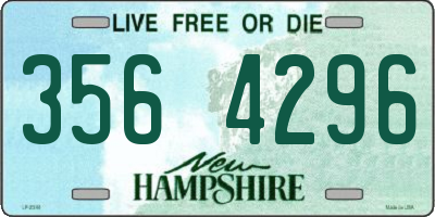 NH license plate 3564296