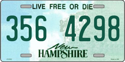 NH license plate 3564298