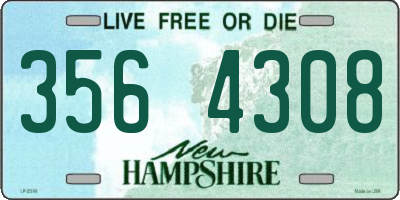 NH license plate 3564308