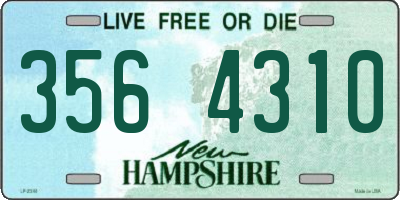 NH license plate 3564310