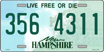 NH license plate 3564311