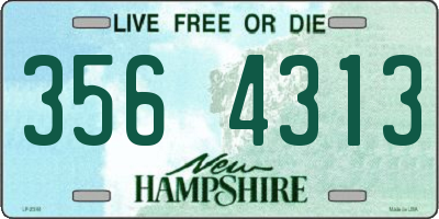NH license plate 3564313