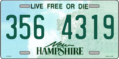 NH license plate 3564319