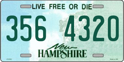 NH license plate 3564320