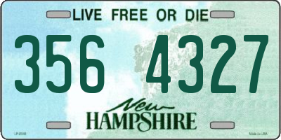NH license plate 3564327