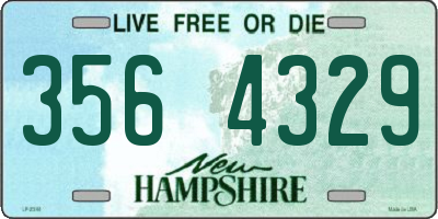 NH license plate 3564329