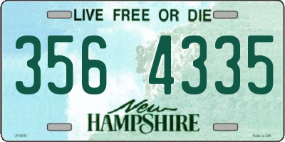 NH license plate 3564335