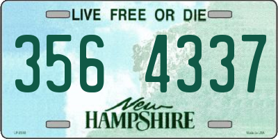 NH license plate 3564337