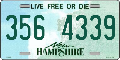 NH license plate 3564339