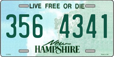 NH license plate 3564341