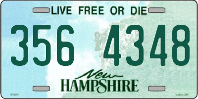 NH license plate 3564348