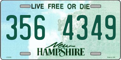 NH license plate 3564349