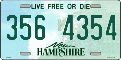 NH license plate 3564354