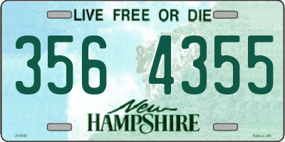 NH license plate 3564355
