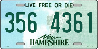 NH license plate 3564361