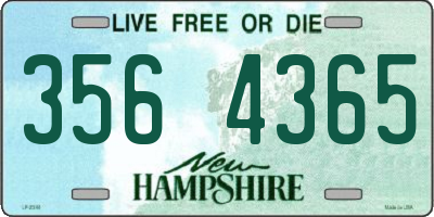 NH license plate 3564365