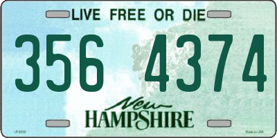 NH license plate 3564374