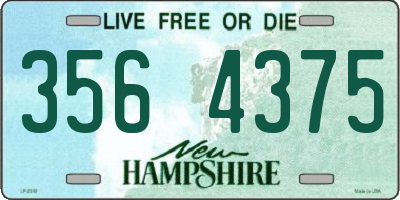 NH license plate 3564375