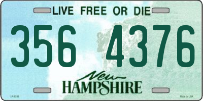 NH license plate 3564376