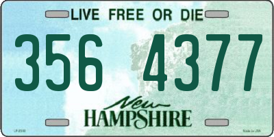 NH license plate 3564377