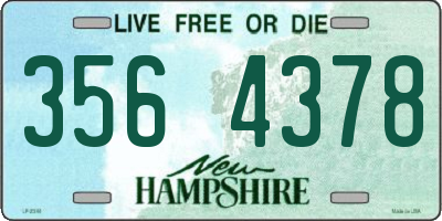 NH license plate 3564378