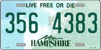 NH license plate 3564383