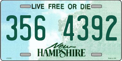NH license plate 3564392