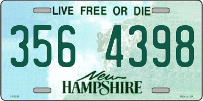 NH license plate 3564398