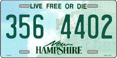 NH license plate 3564402