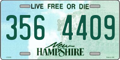 NH license plate 3564409