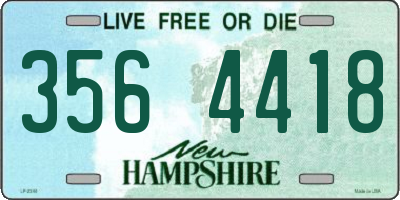 NH license plate 3564418
