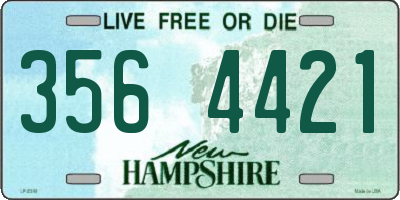 NH license plate 3564421