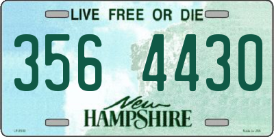 NH license plate 3564430