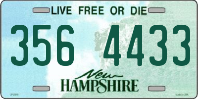 NH license plate 3564433